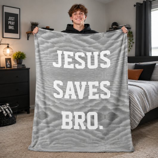 Jesus Redt Bro. Fleece Deken