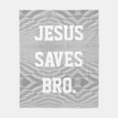 Jesus Redt Bro. Fleece Deken (Voorkant)