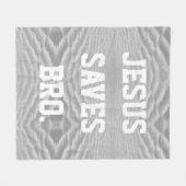 Jesus Redt Bro. Fleece Deken (Voorkant (Horizontaal))