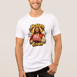 Jesus redt - Grappige vintage Tri-Blend Shirt