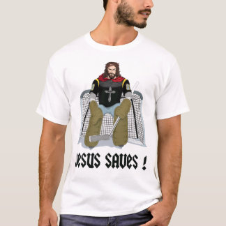 Jesus redt Ice Hockey T-shirt