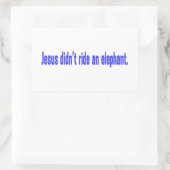 Jesus Reed Geen Olifant Sticker (Tas)