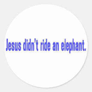 Jesus Reed Geen Olifant Sticker