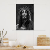 Jésus regarde vers Dieu poster vintage (Cuisine)