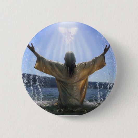 Jesus Reigns Ronde Button 5,7 Cm (Voorkant)