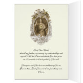 Jésus Religieux chrétien Floral Vintage (Intérieur (Gauche))