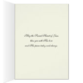 Jésus Religieux chrétien Floral Vintage (Intérieur (Droit))