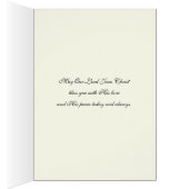 Jésus Religieux chrétien Floral Vintage (Intérieur (Droit))