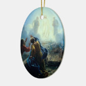 Jésus religieux en ornement de peinture de forme (Gauche)