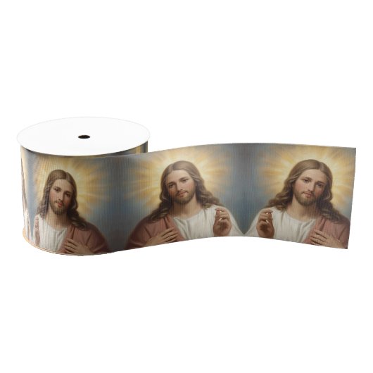 Jesus - Religieuze gelegenheden Grosgrain Lint (Spoel)