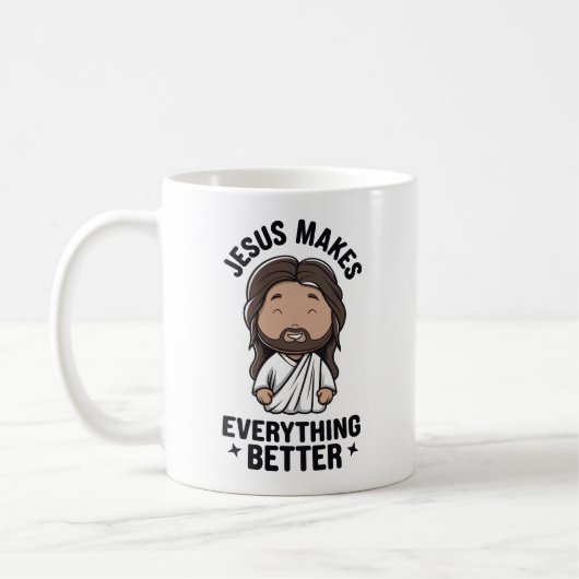 Jésus rend tout mieux Mug (Gauche)
