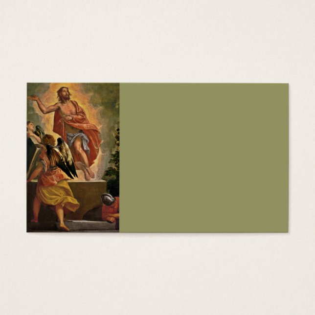 Jésus ressuscité au-dessus de sa tombe (Devant)