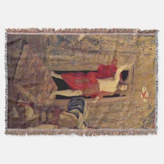 Jesus Resurrection Throw Blanket Deken (Voorkant)