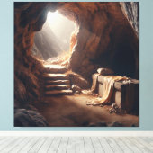 Jésus Résurrection Version 2 Toile Imprimer (Insitu (Plancher de Bois))