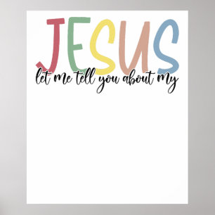 jesus, retro, vintage poster