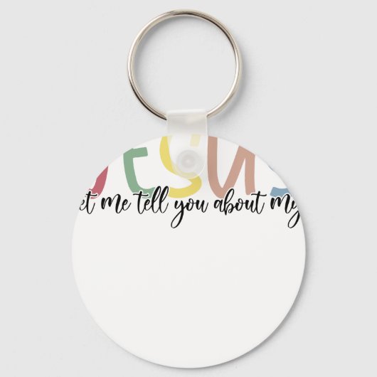 jesus, retro, vintage sleutelhanger (Voorkant)