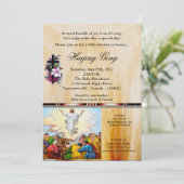 Jésus revient au Père Baby shower Invitation (Debout devant)