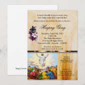 Jésus revient au Père Baby shower Invitation (Devant / Derrière)