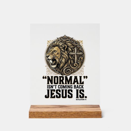 Jésus Revient Croix Lion Chemise Chrétienne (Recto)