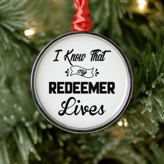 Jesus Rezed Metalen Ornament (Boom)