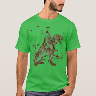 Jesus Riding a Dinosaur Perfect Gift T-shirt