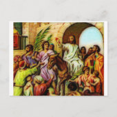 Jesus Ridt de Donkey naar Jeruzalem Briefkaart (Voorkant)