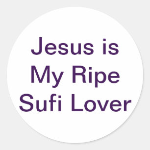 Jesus Ripe Sufi Lover Jeff Hankamer Artjunkhaus Ronde Sticker