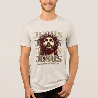 Jesus Risen - Jesus Christ Artistic Tri-Blend Shirt