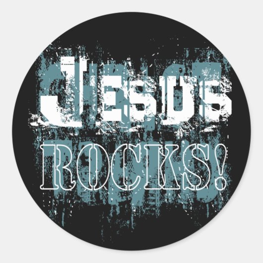 Jesus Rocks ! Autocollant (Devant)