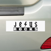 Jesus Rocks Bumpersticker (Op auto)