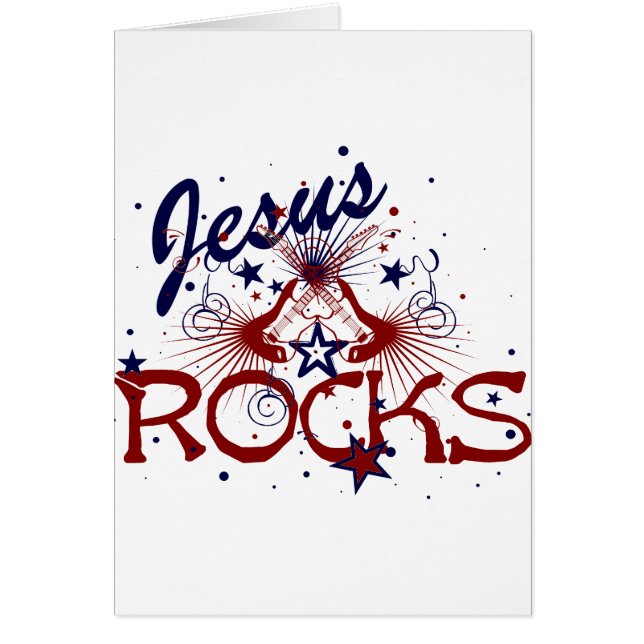 Jesus Rocks Guitare Design (Devant)