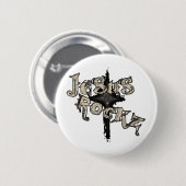 Jesus Rockz Christelijk Ronde Button 5,7 Cm (Voorkant /achterkant)