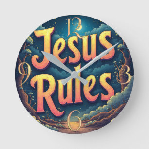 Jesus Rules Ronde Klok
