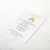 Jésus Sacré Coeur Catholique Foil Invitation (Rotation)