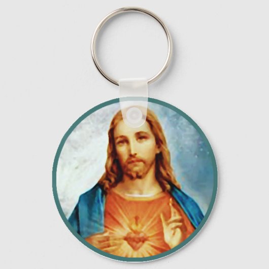 Jesus' Sacred Heart keychain (Voorkant)