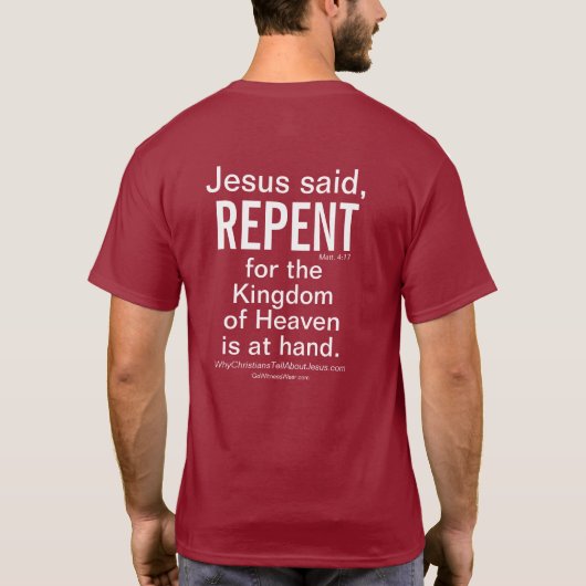 Jesus Said Repent T-shirt (Achterkant)