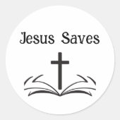 Jésus Sauve Autocollant (Devant)