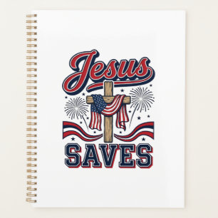 Jésus Sauve Chemise Chrétienne Patriotique Vintage