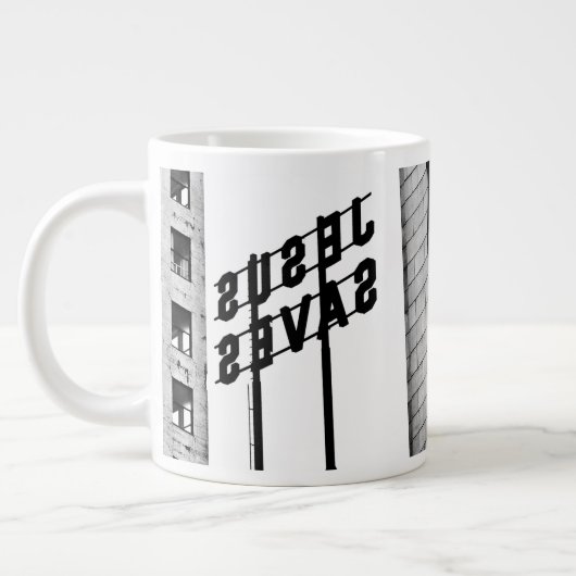 JESUS SAUVE Jumbo Mug (Gauche)