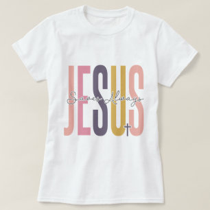 Jesus Saves altijd Inspirerend T-shirt Design