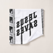JESUS SAVES Bath Towel set Bad Handdoek (Wasdoekje)