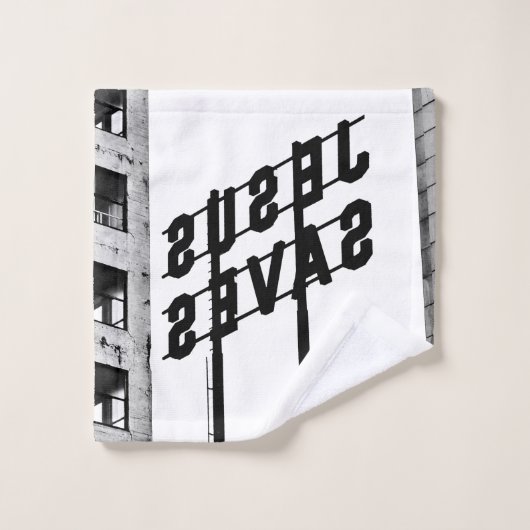 JESUS SAVES Bath Towel set Bad Handdoek (Wasdoekje)