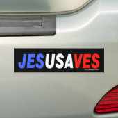 Jesus Saves Bumpersticker (Op auto)