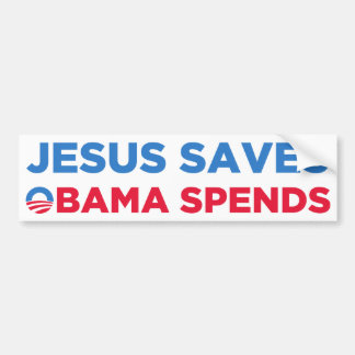 Jesus Saves Bumpersticker