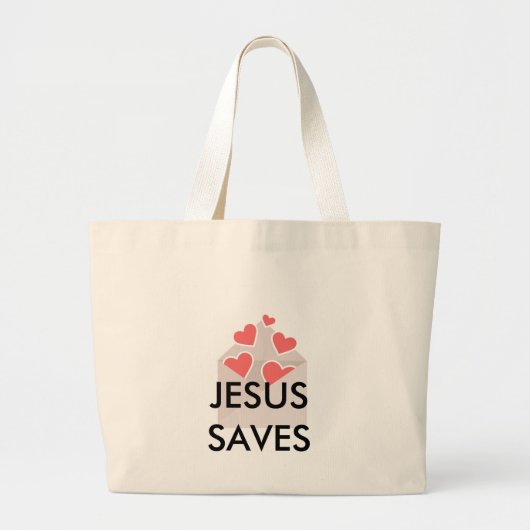 Jesus Saves Canvas tas (Voorkant)