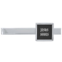 ‘Jesus Saves’ Christelijke quote zwart-wit