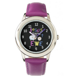 Jesus Saves Ewe   Giften Christelijke Kinderen Horloge