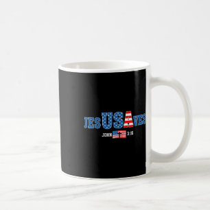 Jesus Saves Jesusaves USA John 3_16 Amerikaanse vl Koffiemok