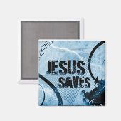 Jésus Saves Magnet (Recto/Verso)