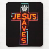Jesus Saves Mousepad Muismat (Voorkant)
